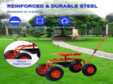Garden Cart Rolling Scooter, Adjustable Height Heavy Duty Scooter, Rolling Garden Cart with 4 Wheels 64653534