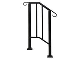 Matte Black Outdoor 1st Tier Iron Handrail 03004302