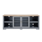 ZUN Modern Farmhouse TV Media Stand, Large Home Entertainment Console, for TV Up to 80'', with Open W1758P147679