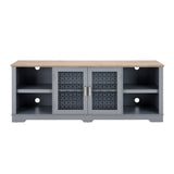 ZUN Modern Farmhouse TV Media Stand, Large Home Entertainment Console, for TV Up to 80'', with Open W1758P147679