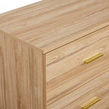Modern Natural 9-Drawer Dresser for Bedroom - Ample Storage Wide Chest of Drawers, Sturdy & Safe 32004892