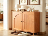 Narrow Shoe Cabinet with 2 Flip Drawers, Slim Freestanding Shoe Storage Cabinet with Adjustable 46507125