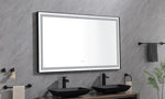 ZUN 96in. W x36 in. H Framed LED Single Bathroom Vanity in Polished Crystal Bathroom Vanity LED W1272122071