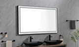 96in. W x36 in. H Framed LED Single Bathroom Vanity in Polished Crystal Bathroom Vanity LED W1272125165