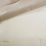 7 Piece Comforter Set Taupe/Brown Queen B03597132