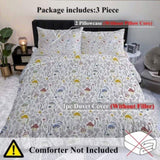 Mushroom Decoration Pattern Duvet Cover Set 3 Pieces King Size Soft Bedding Set With 2 Pilowcases 48628106