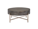 Light Brown and Champagne 1-Drawer Coffee Table B062P209129