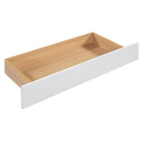 Queen Size Wooden Storage Platform Bed, with 2 Big Drawers, T-XL Size Trundle, White 32072056