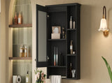 3-in-1 Bathroom Mirror Cabinet, 24-inch Wall Mounted Medicine Cabinet with Adjustable Shelf & Tower 79333181