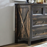 ZUN Farmhouse 7 Drawers Dresser Bedroom, Wood Rustic Dresser Tv Stand, Storage Dressers Organizer W2393P197410