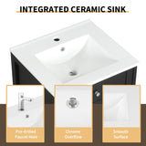 20" Bathroom Vanity with Sink, Bathroom Cabinet with Soft Closing Door, Storage Rack and Adjustable N725P218017B