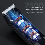 ZUN Electric Body Hair Trimmer for Men - VACASSO Groin Hair Trimmer Ball Shaver w/Light&LED Display, USB 65535908