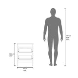 FM FURNITURE Nogales NightStand with 2 Drawers, Withe B128P301379