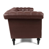 83.66 Inch Width Traditional Square Arm removable cushion 3 seater Sofa W68042995