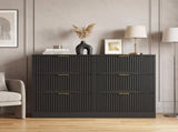 Modern 6-Drawer Dresser, Chest of Drawers for Bedroom, Living Room, Hallway, and Entryway - Large W409P307525