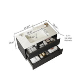 BRON 36" Bathroom Vanity Sink, Modern Wall-Mounted Floating Plywood Bathroom Storage Cabinet W2615P247213