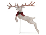 5FT Lighted Jumping Reindeer Christmas Decorations, Pre-lit Holiday Decor with 100 Warm White LED 41630583
