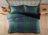 Full/Queen Faux Wool to Faux Fur Down Alternative Comforter Set B035100729