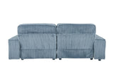 Modern Corduroy Loveseat with 2 Throw Pillows, Soft Double Seat Sofa for Cozy Living Spaces, Ribbed 28375997