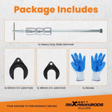 Inner CV Axle Removal Tool With Slide Hammer and CV Joint Puller Universal Set 87391372