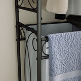 Multi-Functional Laundry Hamper Organizer Hanging Rail and Storage Shelf Rolling Laundry Cart W2167P231435