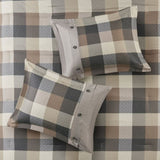 King/Cal King 6 Piece Herringbone Duvet Cover Set B03597354