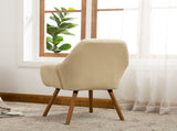 Tuchico Contemporary Fabric Accent Chair, Tan T2574P164259