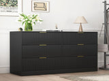 Modern 6-Drawer Dresser, Chest of Drawers for Bedroom, Living Room, Hallway, and Entryway - Large W409P307525