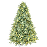 Artificial 7ft Blue green Tint Christmas Tree with 2518 PE/PVC Mixed Branch Tips, 700L warm white 19002775