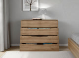 Aralia Drawer Dresser, Four Drawers, Superior Top, Natural Oak B097P474285