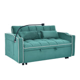 55.51 inch versatile foldable sofa bed in 3 lengths, modern sofa sofa sofa velvet pull-out bed, W2353P232226