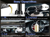 3L Brake Bleed Kit Manual Brake Bleeder Vacuum Pump Kit with 1L Waste Oil Bottle&4 Master Cylinder 70951206