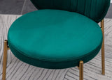 Amoa Contemporary Velvet Upholstery Dining Chair, Green T2574P164530