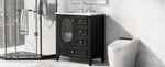 ZUN 30" Bathroom Vanity with Sink, Bathroom Vanity Cabinet with Three Drawers and Door, Solid Wood and N725P185816B