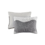 Twin/Twin XL Ombre Shaggy Faux Fur Comforter Set B035P148298