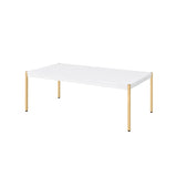Otrac White & Gold Finish Coffee Table B2726P288769