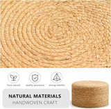 Handmade Woven Foot Stool Natural Seagrass Ottoman for Home Decor & Seating 64266480