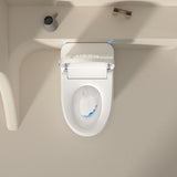 ZUN Smart Toilet with Voice Control and Bubble Shield, Heated Bidet Seat, Portable toilet with bidet W1872P209921