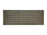 Outdoor Acacia Wood Dining Table, Sandblast Gray Finish and Black N768P190946G