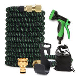 ZUN Garden hose, high-quality heavy-duty non expandable stainless steel metal water pipe, durable fabric 37252378