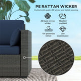 Rattan Three-Seat Sofa 57278559