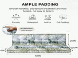 Outdoor Swing Cushions 55 Inch, Waterproof 4" Thick Porch Swing Cushion Replacement with Backrest 12157172