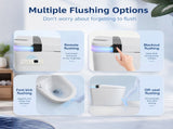 Smart Toilet with Bidet Seat,Auto Open/Close Seat, Foot Sensor, LED Display,Night Light, Warm Water W3598P508843