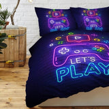 Gaming Duvet Set Queen Size Video Game Controller Bedding Set, Boys Video Games Comforter 41259453