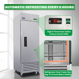 ORIKOOL 27" Commercial Freezer 23 Cu.ft with 1 Solid Door Reach-In Freezers Stainless Steel ETL W2095126110