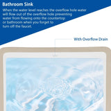 Bathroom Sink Rectangle Deep Bowl Pure White Porcelain Ceramic Lavatory Vanity Sink Basin with W122552094