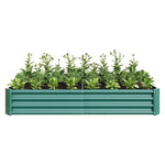 ZUN Raised Garden Bed Outdoor, 6×3×1ft , Metal Raised Rectangle Planter Beds for Plants, Vegetables, and 21283723