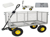 3-in-1 Oversized Steel Garden , 880lbs Pullable Mesh Metal Garden, All-Terrain Utility 58365915