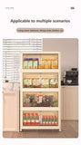 19.69" Side Wide Folding Storage Cabinet ,5 Tiers,19.69"11.81"50.00",Collapsible Storage Bins with W2873P207557