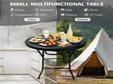 31.5 Inch Round Folding Table, Heavy Duty Plastic Foldable Cocktail Bistro Table, Easy 66085964